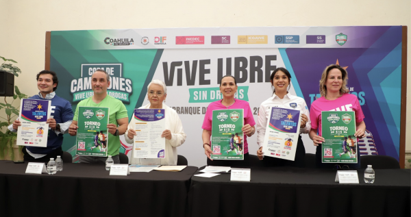 Con el programa vive libre sin drogas el DIF Coahuila fortalece la prevención y atención de adicciones